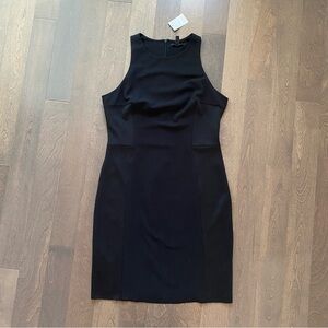 IRIA Sleek Black Suit Dress